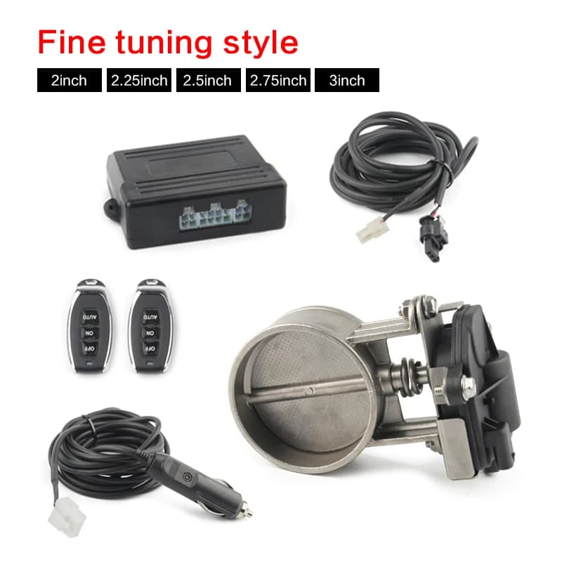 Vanne électrique en acier inoxydable, kit de commutation électronique, télécommande à réglage fin, 2 ", 2.25", 2.5 ", 2.75", 3"