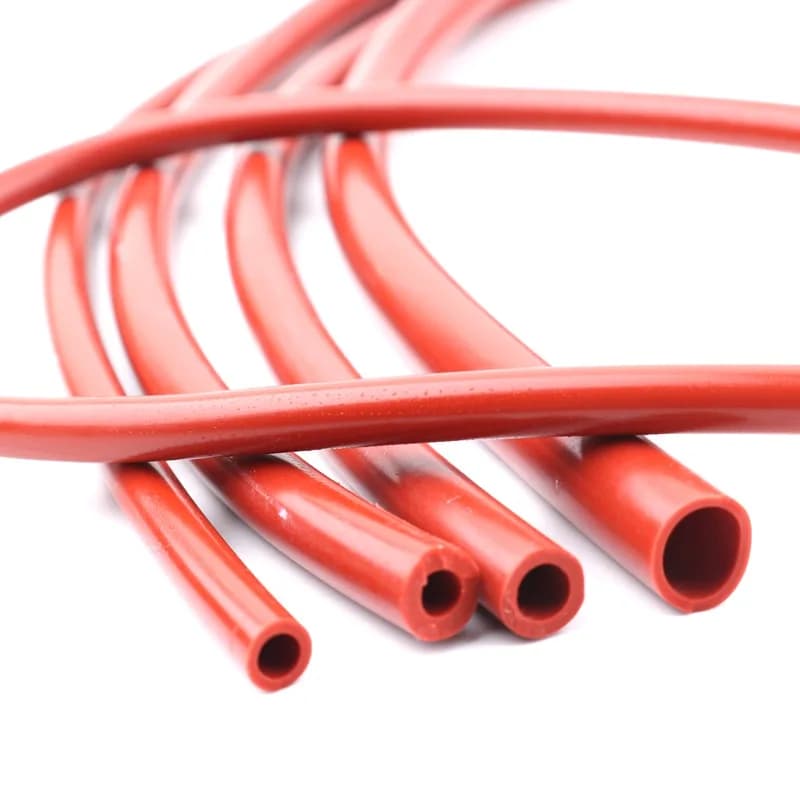 Tube en Silicone rouge de 1M, tuyau en caoutchouc Flexible de 3 à 50mm, ligne de pompe à Air épaisse et résistante à la chaleur