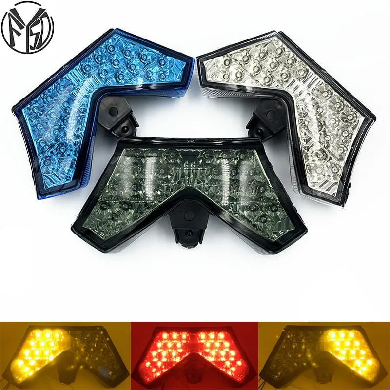 Signal de frein arrière intégré LED lumière fumée 2006-2015 Kawasaki Ninja ZX14 ZX14R ZX-14 ZX-14R ZX1400 ZZR1400 Moto lumière
