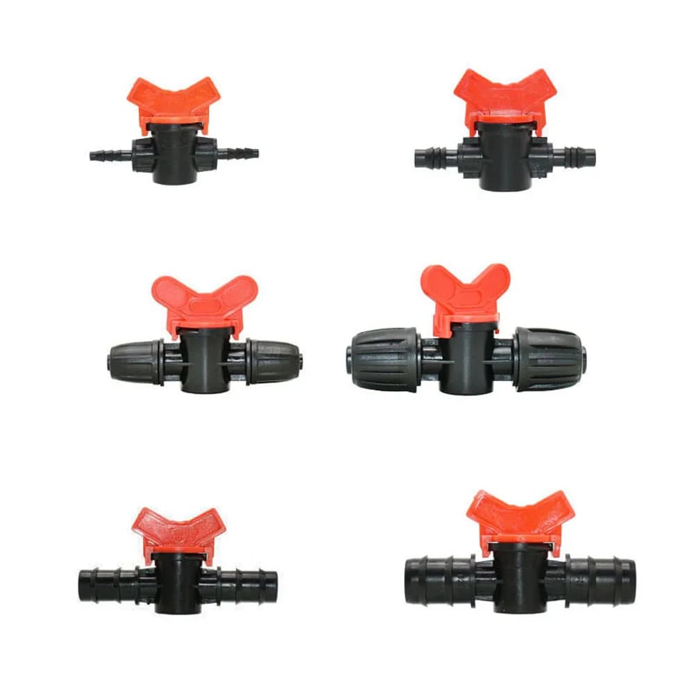 Tuyau d'irrigation goutte à goutte 4mm/8mm/10mm/12mm/14mm/16mm/19mm, robinet de jardin, Valve d'irrigation, tuyau d'eau, Tube Pe