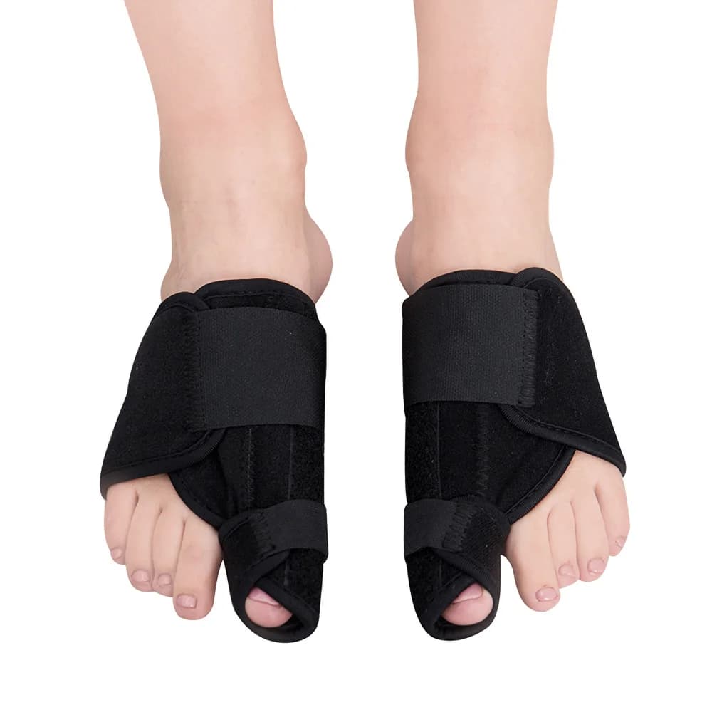 Séparateur d'orteils correcteurs pour oignon doux, 2 pièces, système de Correction d'hallux Valgus, soin des pieds, pédicure, orthèses