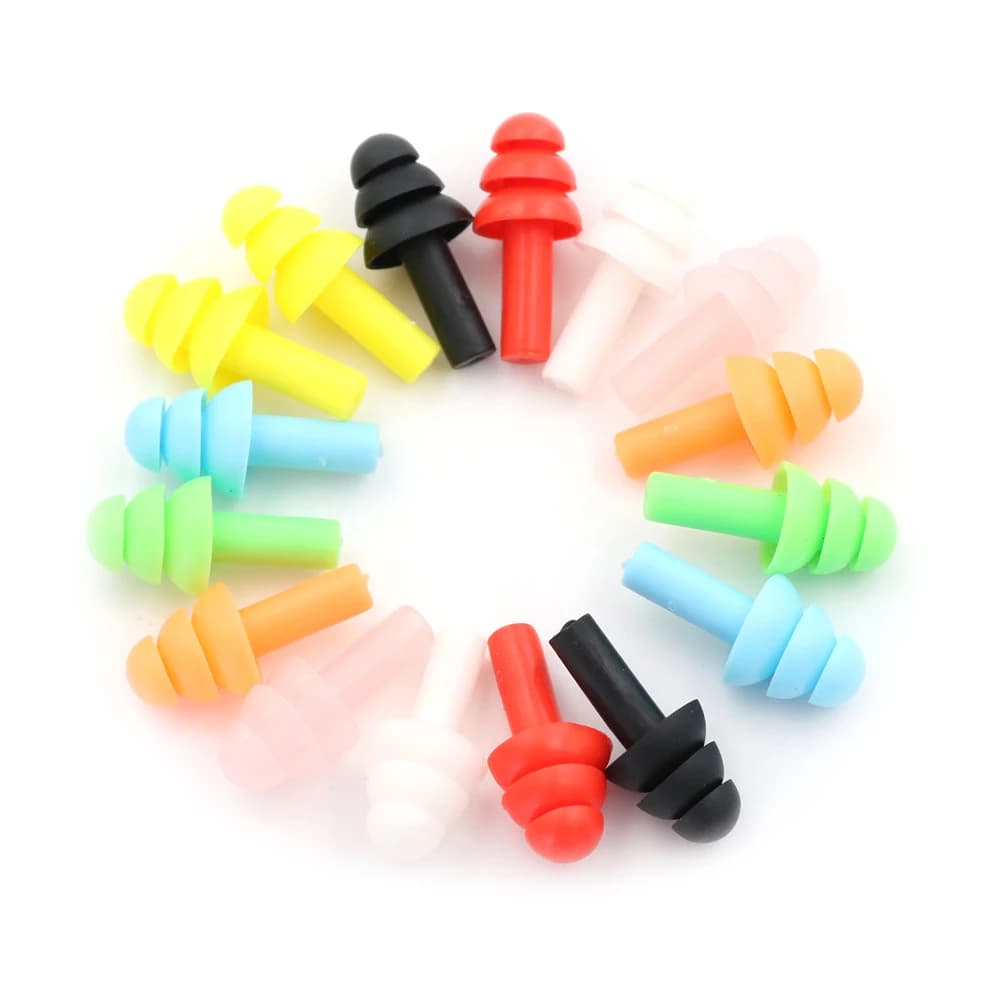 10 paires de bouchons d'oreille spiralés étanches en Silicone, Anti-bruit, ronflement, confortable pour dormir, accessoire de réduction du bruit