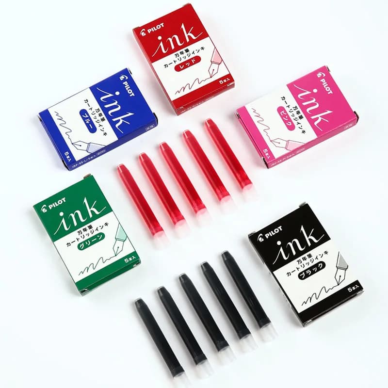 PILOT IRF-5S encre couleur jetable 5 pièces/boîte 8 couleurs pour 78G Smiley stylo plume encre sans carbone Non encre fournitures scolaires/bure