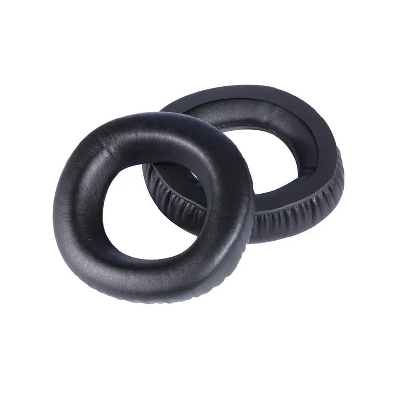 Oreillettes en coton et cuir adaptées à Sennheiser Px360, MM550, manchon de téléphone de sauna MM450, cache-oreilles en éponge, casque