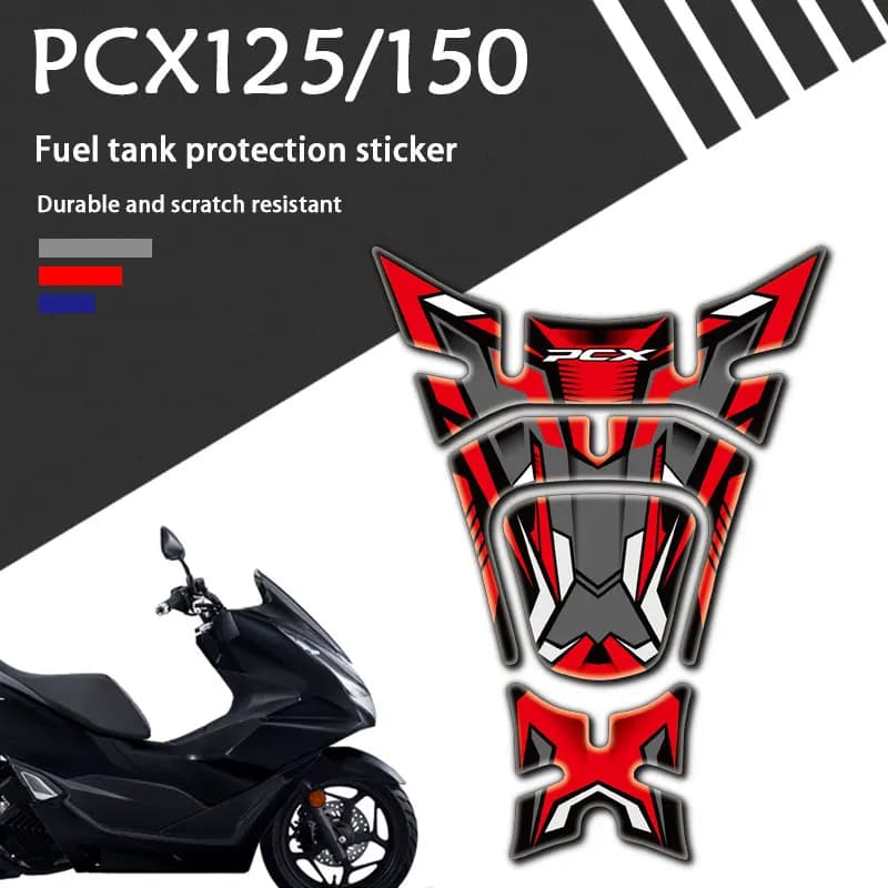 Accessoires de moto, protection décorative pour réservoir, autocollant 3D réfléchissant pour PCX125 PCX150 2018 2019 2020