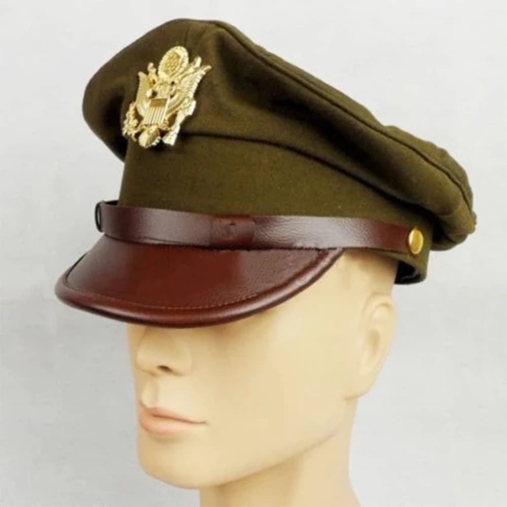 BADGE d'aigle à large bord pour officier de l'armée américaine de la seconde guerre mondiale, chapeau, casquette, soldat de la seconde guerre mondiale, équipement de reconstitution de guerre militaire