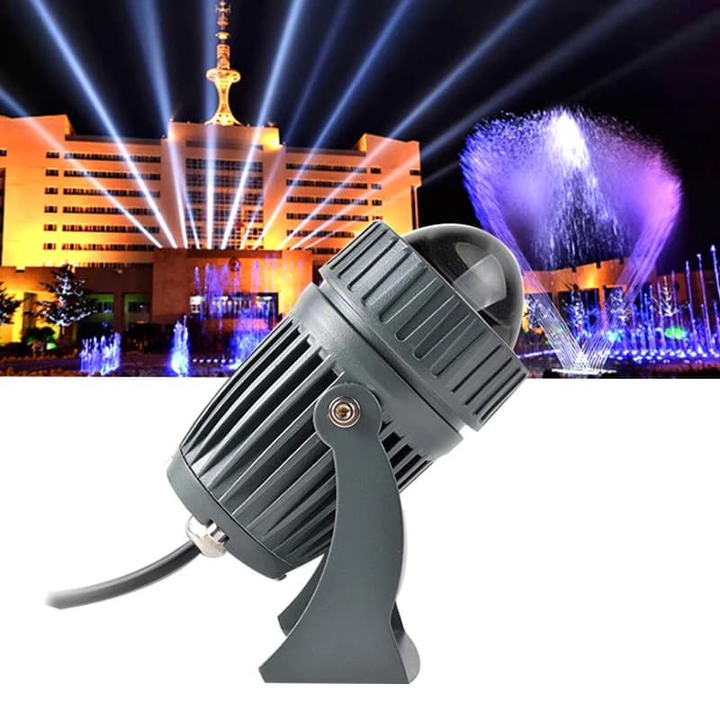 Nouveau projecteur LED extérieur étanche IP65, projecteur LED extérieur 10W, éclairage extérieur à faisceau étroit, haute puissance