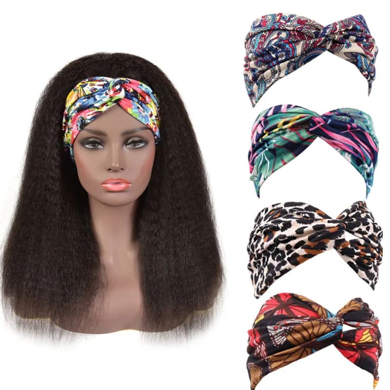 Style moderne élastique femmes Turban bandeaux pour bandeau perruque torsadé mignon bandeau accessoires perruque bande pour bords