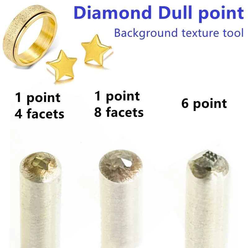 Outil de bijouterie CNC pour la création de surfaces texturées, rugueuses et mates, pour la pose et le polissage de diamants, or, argent, laiton et pierres précieuses