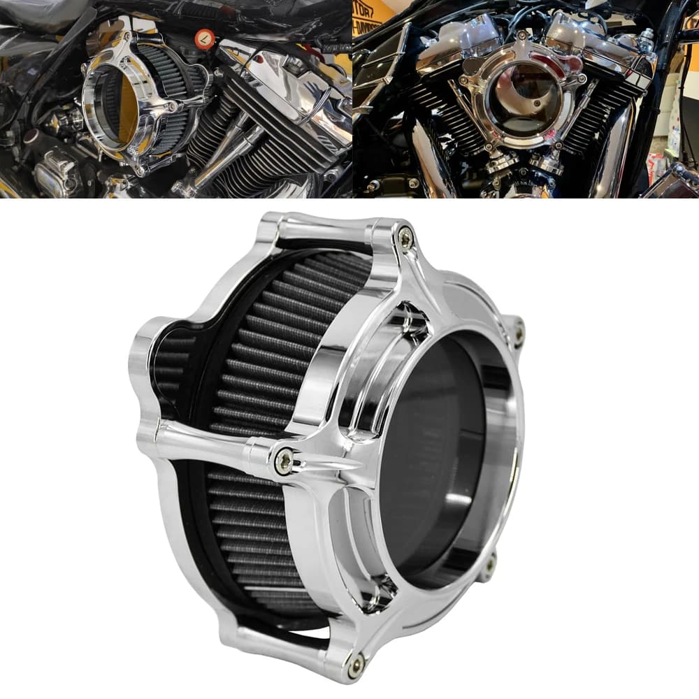 Filtre d'Admission Chromé RSD Clarion, pour Harley Sportster XL48 ocia FXDLS Touring Electra Road, Fetal de Softail FLSTNSE