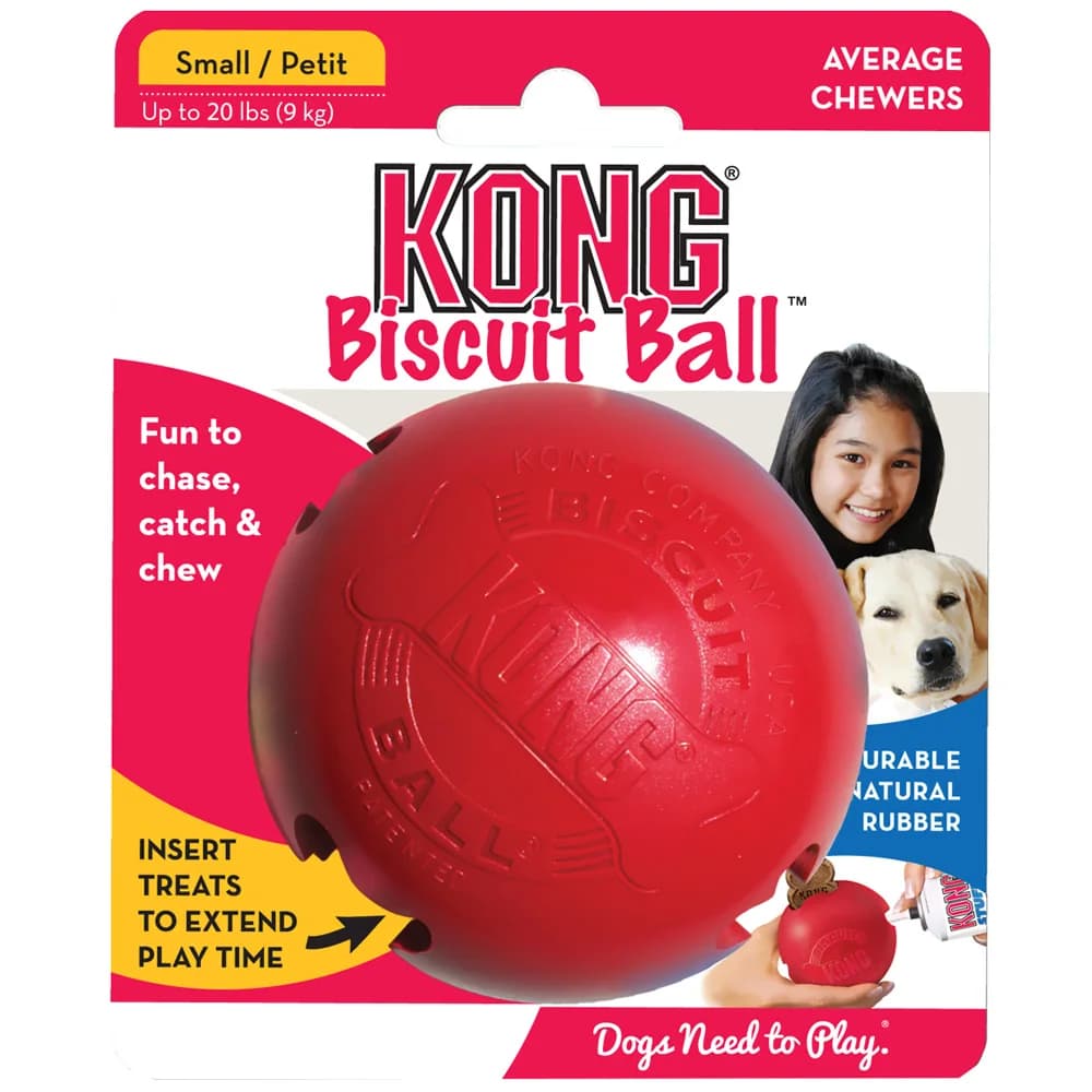 KONG-Jouet pour chien en boule de biscuit classique, taille S