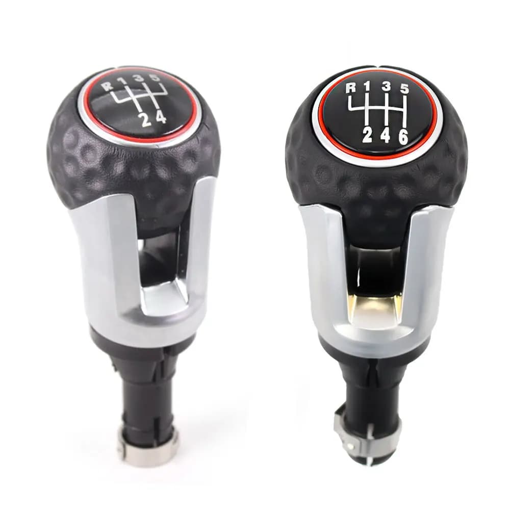 Pommeau de levier de vitesse en cuir pour Volkswagen VW, stylo levier, Golf 4 IV, MK4, GTI, GTD, R32, Bora, Jetta, Golf 5 V, MK5, A5, 6, MK6, 7, MK7