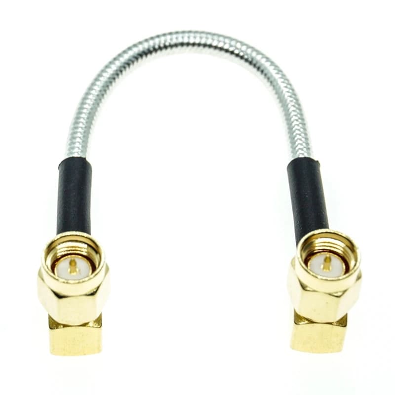 SMA mâle à Angle droit vers SMA mâle RA connecteur de 90 degrés RG402 RG-402 câble Coaxial Semi Flexible 0.141 "50ohm
