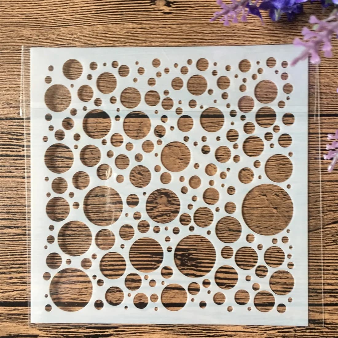 13 cm bulle point cercle bricolage artisanat superposition pochoirs peinture Scrapbooking estampage gaufrage Album papier carte modèle F5170-5