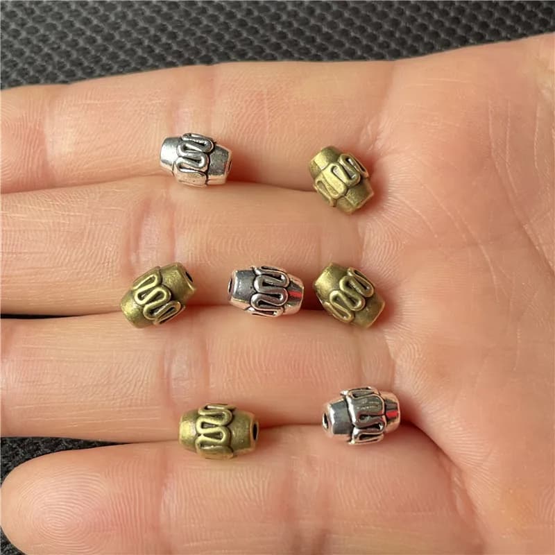 Perles d'espacement ondulées ovales de 9mm, 20 pièces, collier, bracelet, pièce de connexion, accessoires de bijoux faits à la main, vente en gros