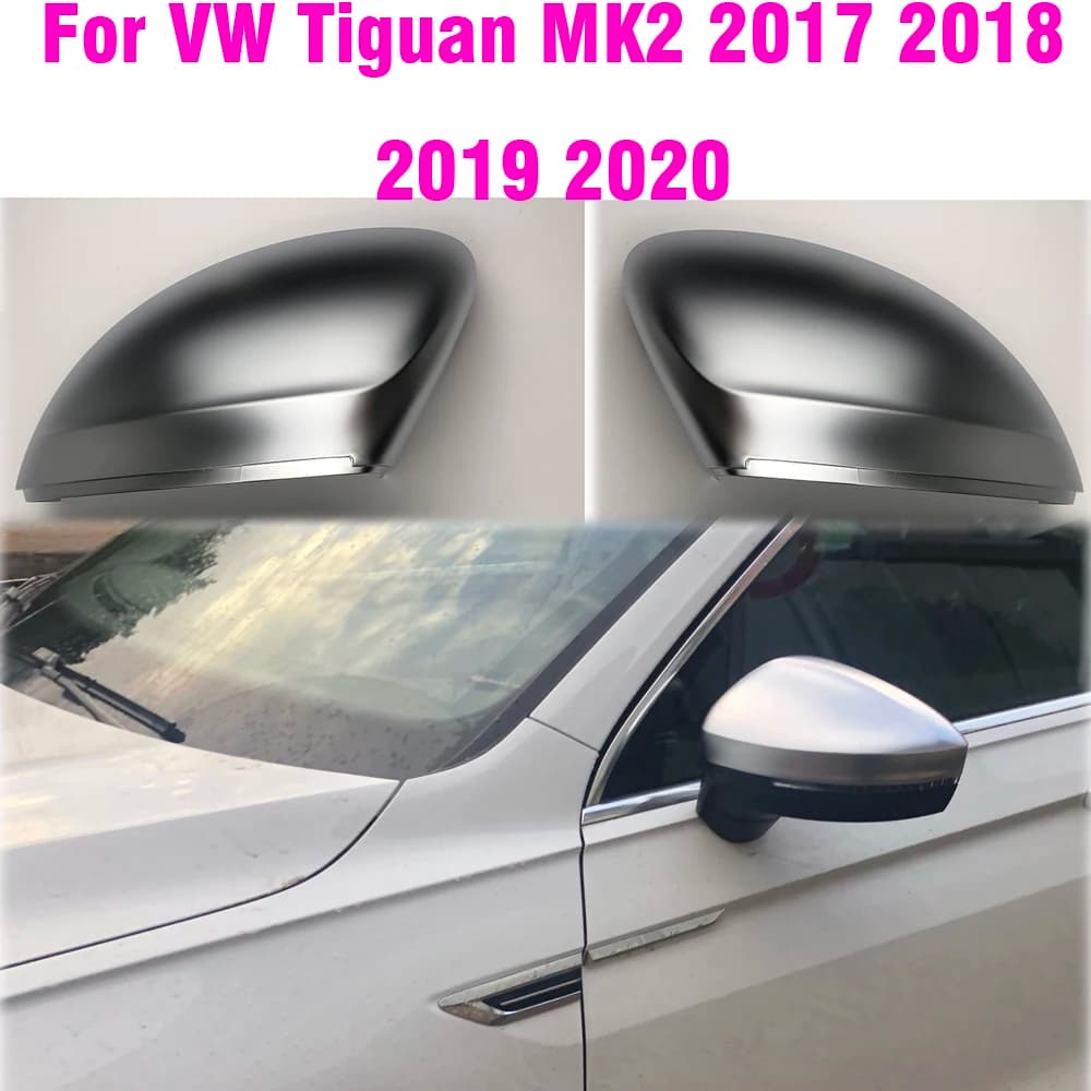Couvercle de capuchons de rétroviseur latéral, pour VW Tiguan Allspace L MK2 2017 2018 2019 2020, remplacement chromé mat