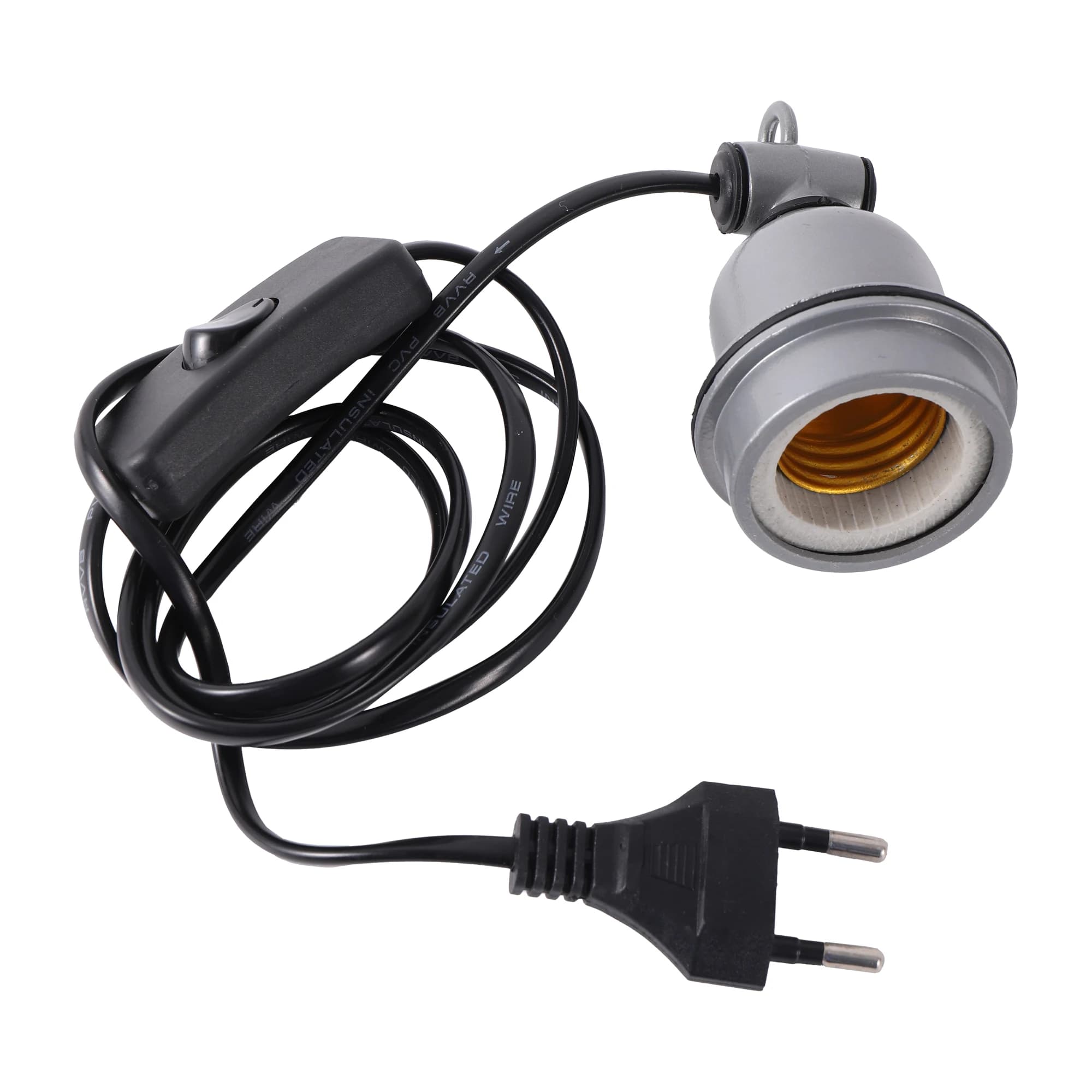 E27 rampant animal de compagnie lézard tortue support de lampe chauffant et interrupteur de cordon d'alimentation porcelet poulet couveuse chauffage spirale prise de lumière 1 Pc