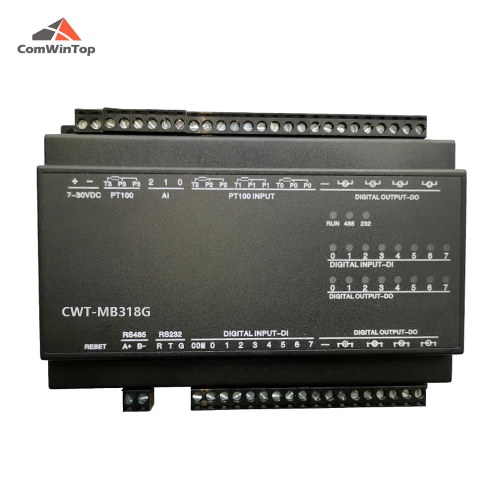 Ethernet Modbus RaryTcp Io Mulhouse Ition Tech CWT-MB318G 4PT + 3AI + 8DI + 8DO PT100 RS485 RS232