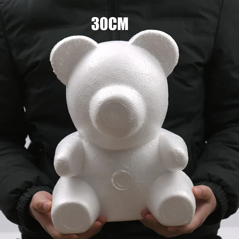 Divers roses artificielles en mousse de polystyrène, 15-30cm, 1 pièce, pour cadeau