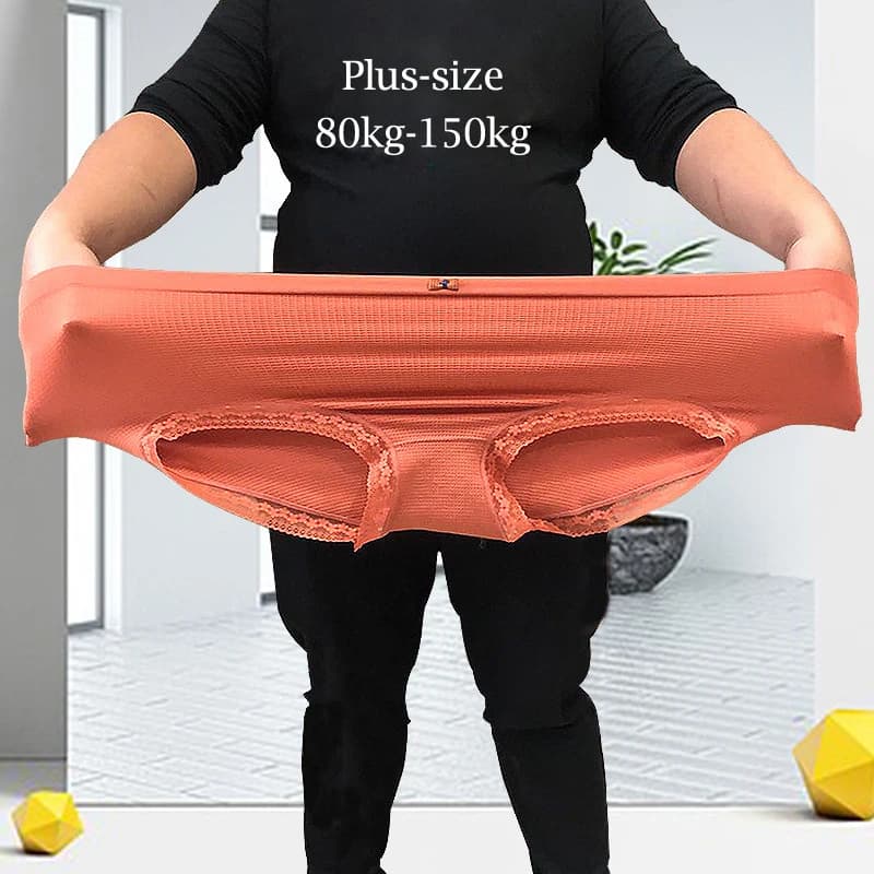 Sous-vêtements pour femmes grande taille XXXXL, haute élasticité, antibactérien, spécial pour l'obésité, culottes respirantes, lingerie pour femmes.