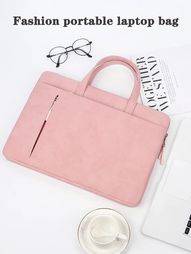 Sacoche étanche en cuir PU pour ordinateur portable, 13.3/14/15.6 pouces, étui pour Macbook Air Pro et Xiaomi, pour hommes et femmes