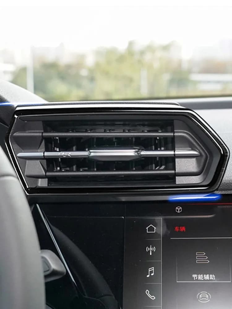 Autocollant de cadre de sortie d'air avant pour Audi A3 8Y 2021-2022, garniture de ventilation en acier inoxydable, accessoires intérieurs