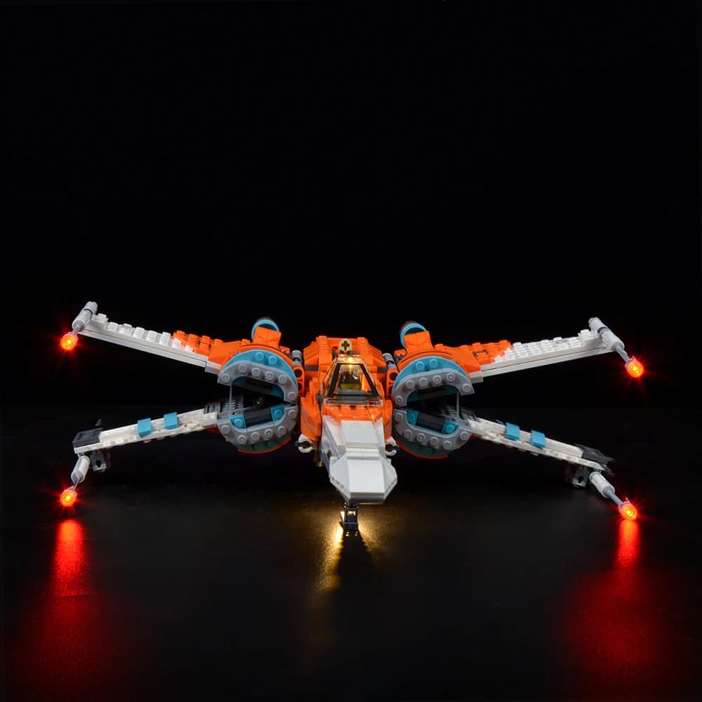 Kit d'éclairage LED pour chasseur X-Wing de Poe Damander's, ensemble de jouets de bricolage, blocs de construction non inclus, 75273