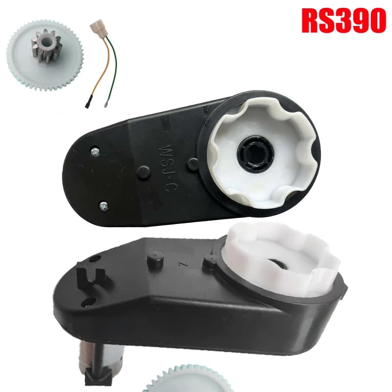 Jouets électriques à grande vitesse pour enfants, voiture SUV RL, moteur d'entraînement de moto, boîte de vitesses, pièces de mise à niveau de moteur, 6V, 12V, RS380, version RS390