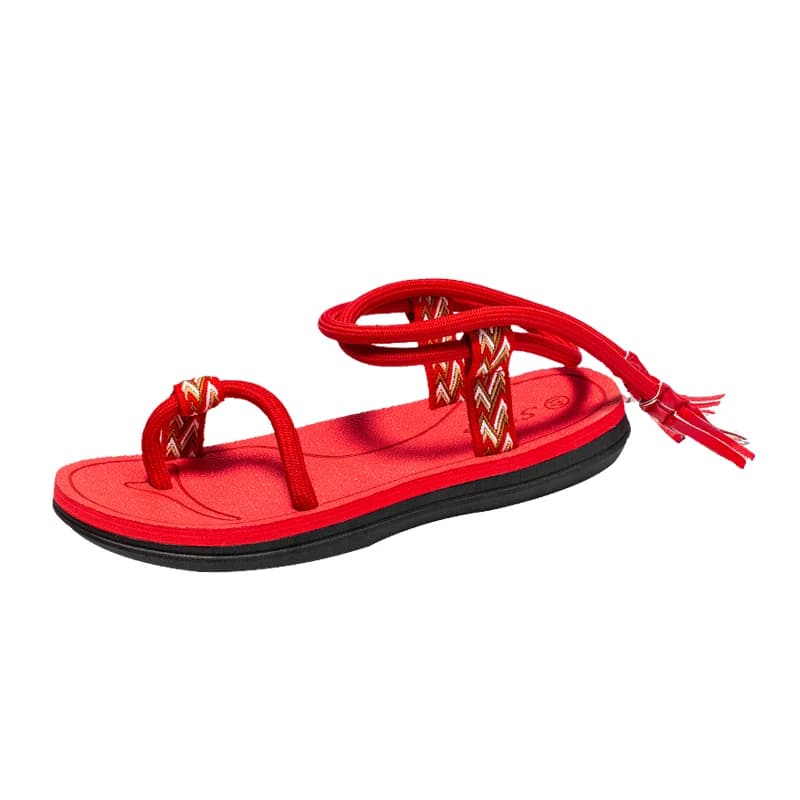 Tongs pour hommes mode d'été décontracté en plein air femmes sandales hommes pantoufles en caoutchouc femme rouge romain Huaraches chaussures de plage