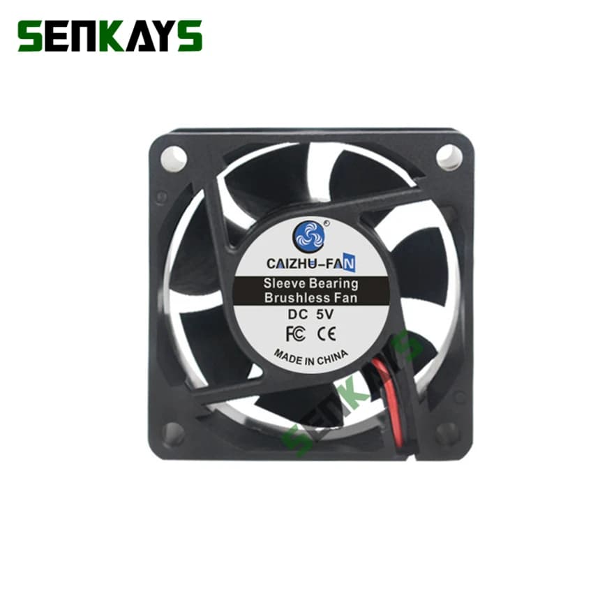 60x60x25mm 6025 DC5V 12V 24V ventilateur de refroidissement 60x25mm équipement de Machine sans brosse ventilateur de refroidissement de moteur à courant continu XH2.54 2 broches