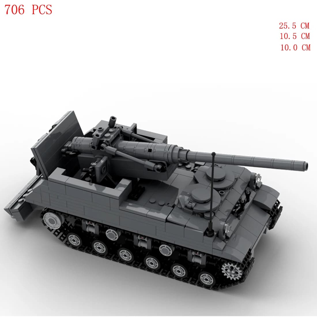 Chaud ww2 militaire armée alliée américaine M40 pistolet moteur chariot réservoir véhicules de guerre équipement armes blocs de construction modèle brique jouets cadeau