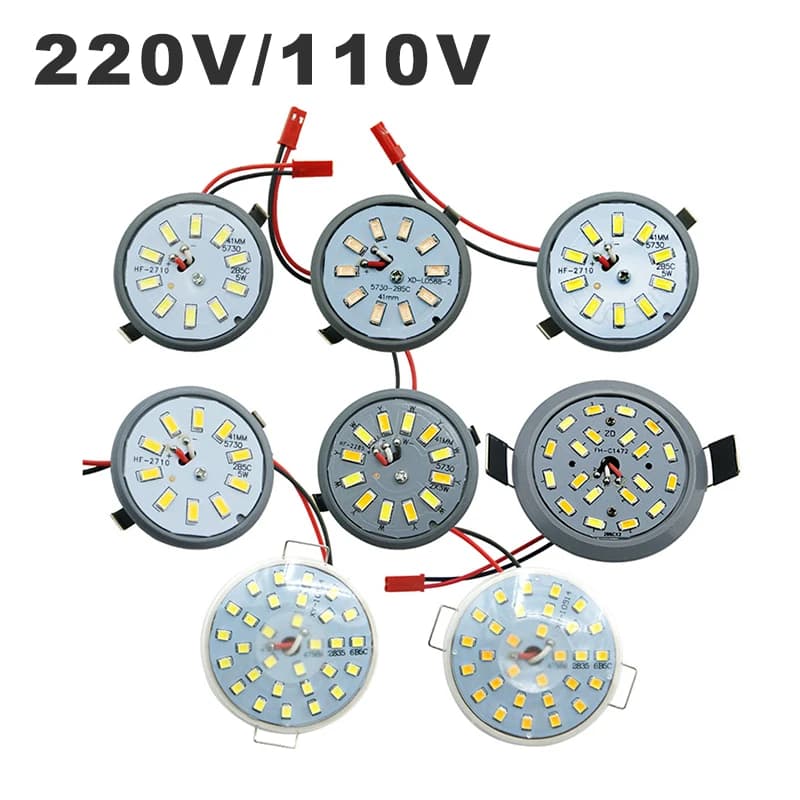 220V 110V LED Downlight lampe tasse de lumière intégrée 3W 5W 6W LED Ampoule projecteur plafond rond encastré parapluie LED ampoule de maïs