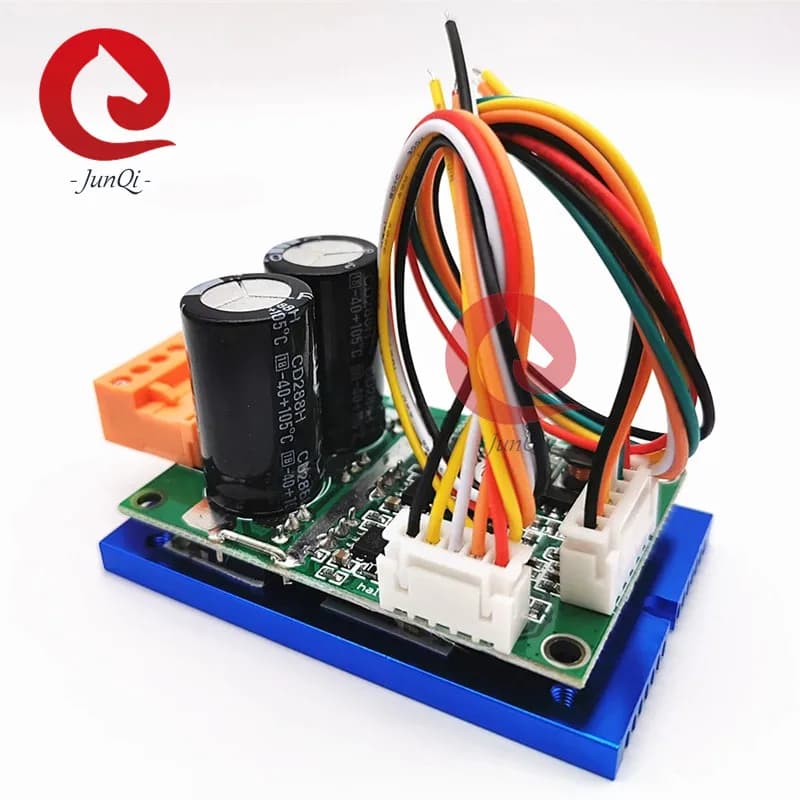 36-72VDC 15A JYQD-V7.5E la carte de conducteur de moteur BLDC pour le moteur CC sans balais de capteur de Hall avec le dissipateur thermique, le connecteur et les fils