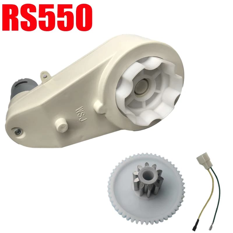 Moteur électrique à grande vitesse pour enfants, boîte de vitesses de véhicule blanc, moteur à engrenages en métal, accessoires de beverer, 6V, 12V, 24V, RS550