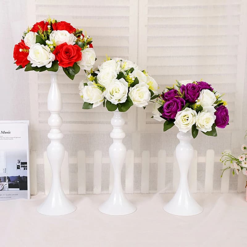 Candélabres en forme de Vase à fleurs romantiques, porte-bougies, pour centre de table, pour mariage, événement, décoration de maison
