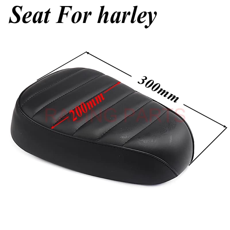 Accessoires de moto : Siège passager arrière pour Harley Cruisers, conversion rétro avec coussin à ventouses