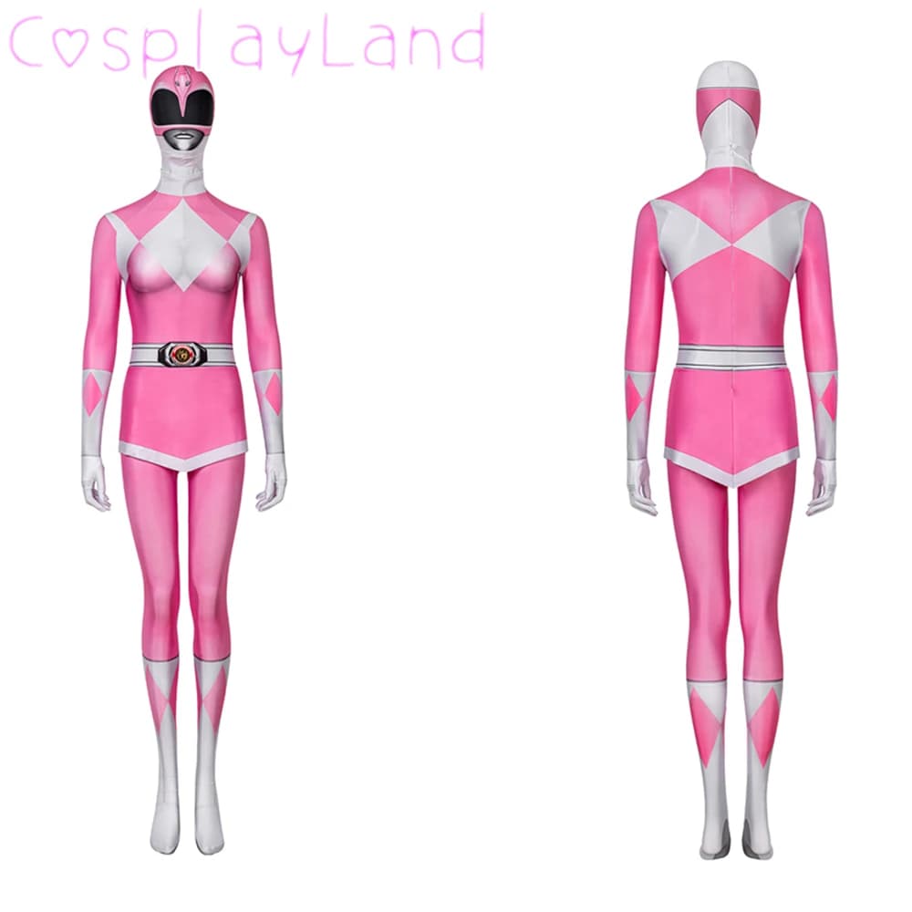 Zyuranger Pink Ranger Jumpsuit, IQUE dex 3D Printing Drum Suit, Halloween Cosplay, Kimberly Zentai Outfit, Smile Heroine Mei Costume