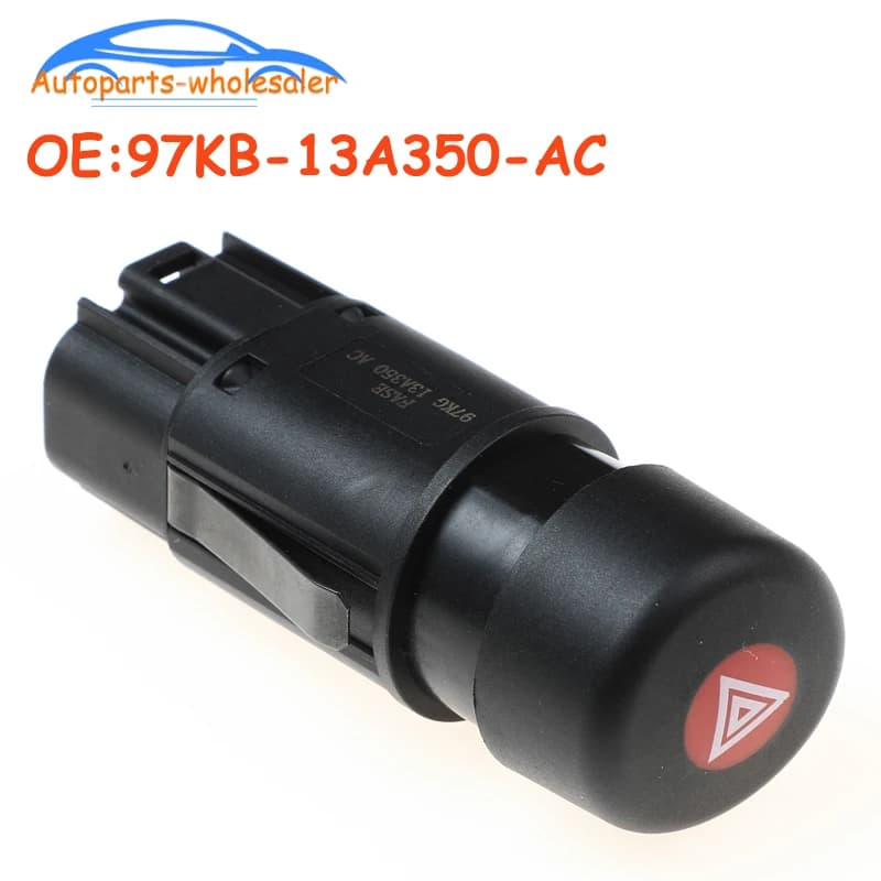 Voiture 97KB-13A350-AC 97KB13A350AC pour Ford Transit Ka danger clignotant d'urgence voyant d'avertissement interrupteur bouton de tableau de bord relais de clignotant