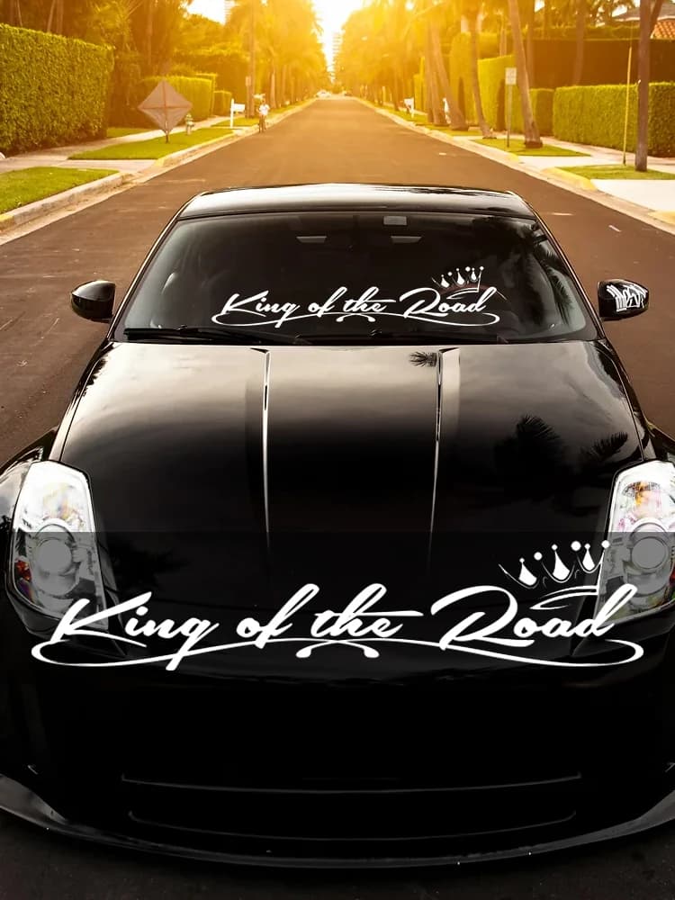 Autocollant de voiture King of the Road en vinyle découpé à l'emporte-pièce, autocollant étanche, auto ouvertement sur la carrosserie, pare-chocs et lunette arrière, CS40063 #