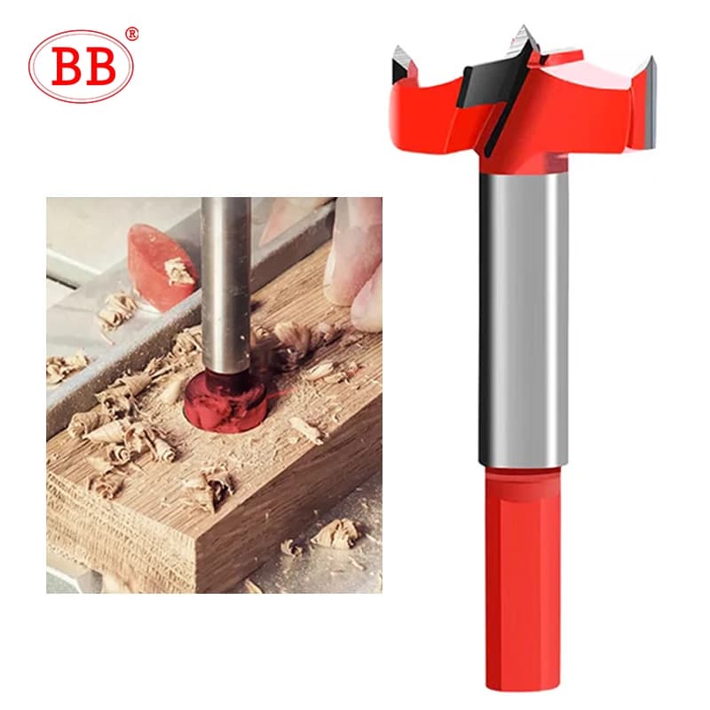 Foret à bois BB, ouvre-scie circulaire, panneau de densité, outil électrique pour le travail du bois, centrage automatique, 2 cannelures, pointe en carbure 20 28 30mm