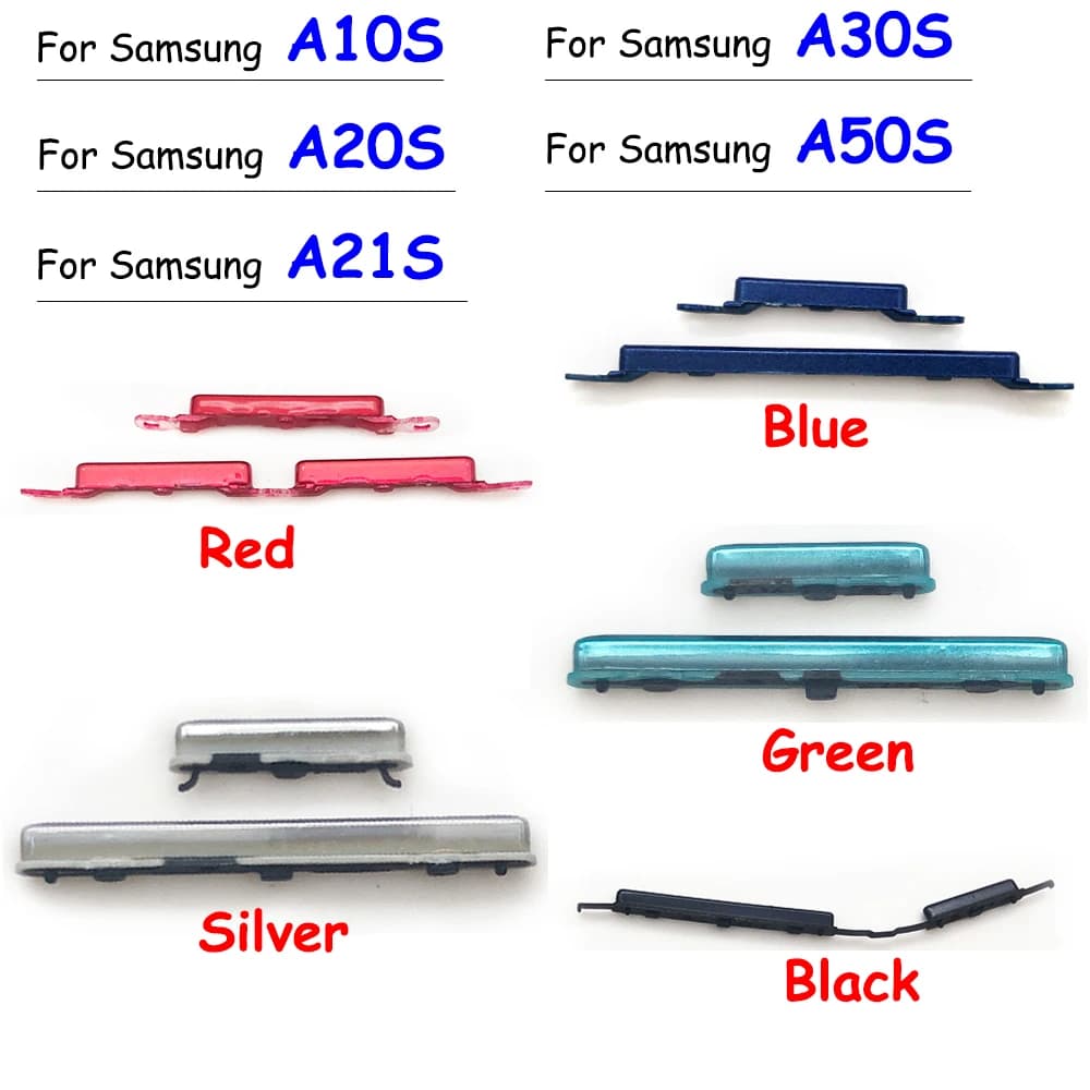 Nouveau bouton d'alimentation + touches de bouton latéral de Volume pour Samsung A10S A20S A21S A30S A50S