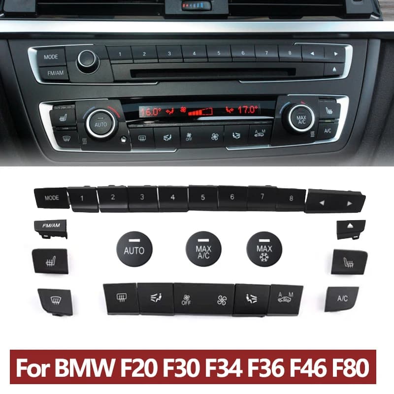 Prada board-Bouton de contrôle de la température de climatisation AC, BMW Série 1, 2, 3, 4 F, F20, F21, F22, F30, F35, F34, F36