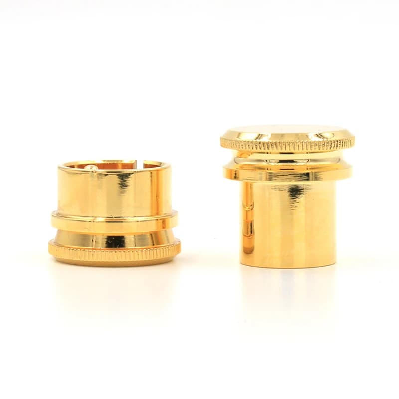 DIYLIVE Capuchon de protection anti-poussière en cuivre pur pour connecteurs XLR et RCA (mâle et femelle)