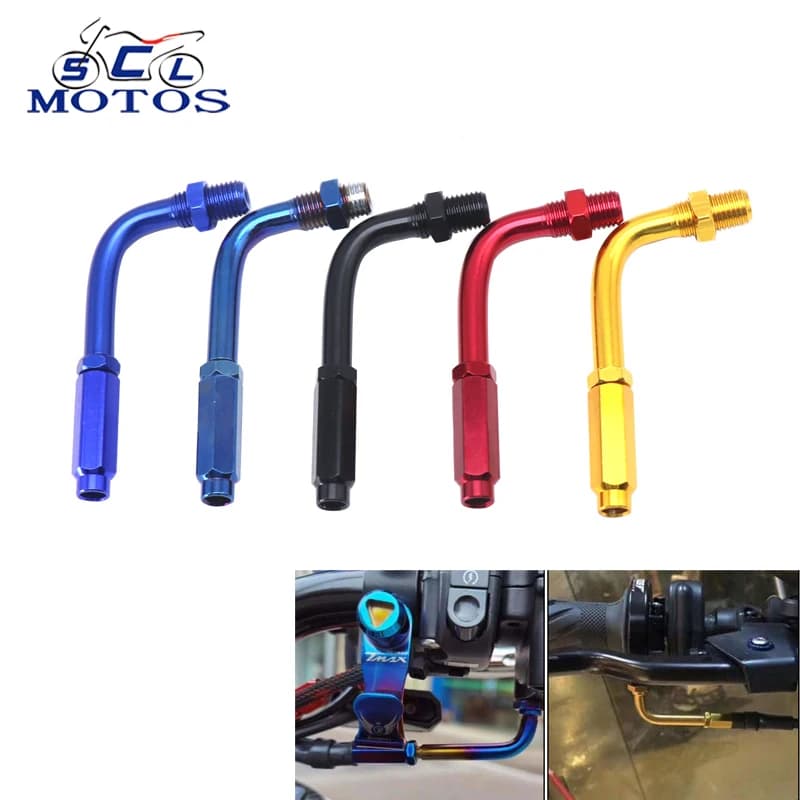 Sclmotos-CNC moto 90 degrés ajusteur câble d'accélérateur tête de vis câble d'embrayage de frein pour Dirt Pit Bike cyclomoteur Scooter