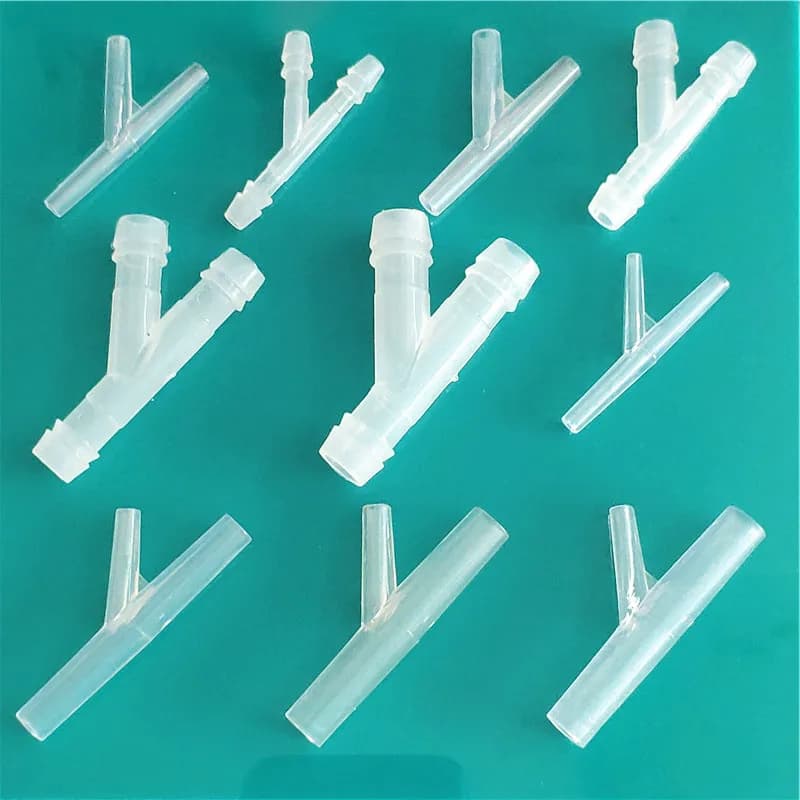 Tuyau Oblique Type Y en Silicone S701, 2 pièces/lot, 4-10mm, connecteur de tuyau d'eau en plastique, livraison directe