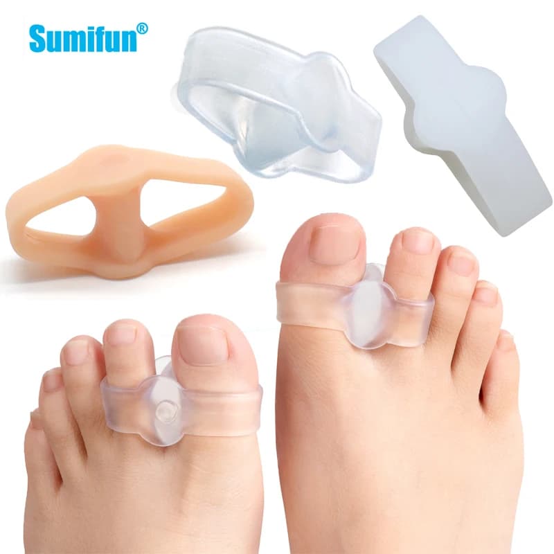 Mathiateur d'Hallux Valgus Orth4WD en Silicone Souple et artificiel astique, Protecteur de Pouce, Entretoises, Soins des Pieds, 3 Types
