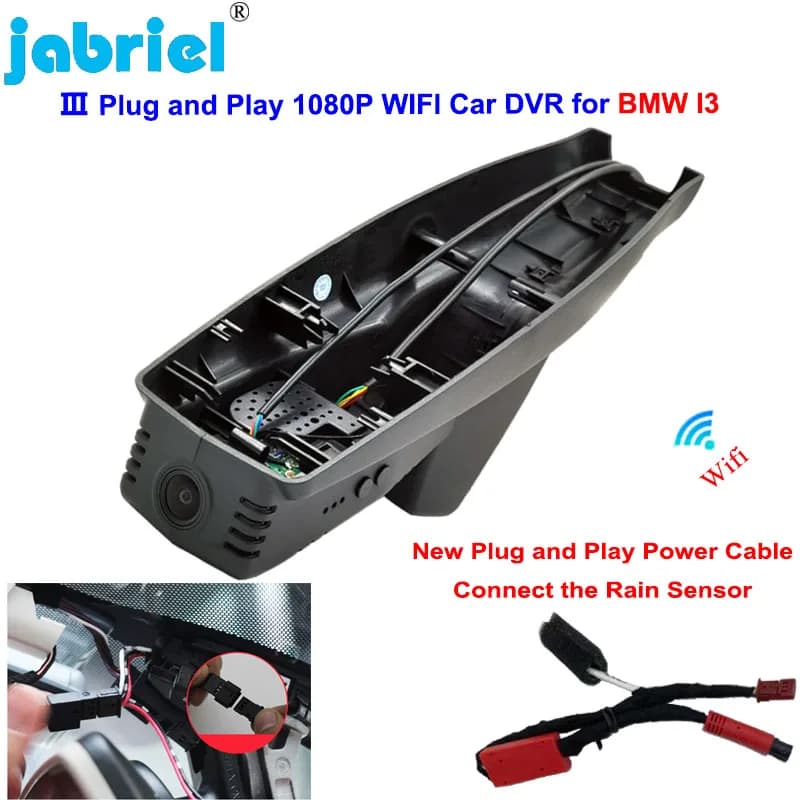 Caméra de tableau de bord cachée pour BMW I3 I01, DVR, WiFi, Plug and Play, HD 1080P, 2013, 2014, 2015, 2016, 2017, 2018, 2019, 2020, 2021, Nouveau