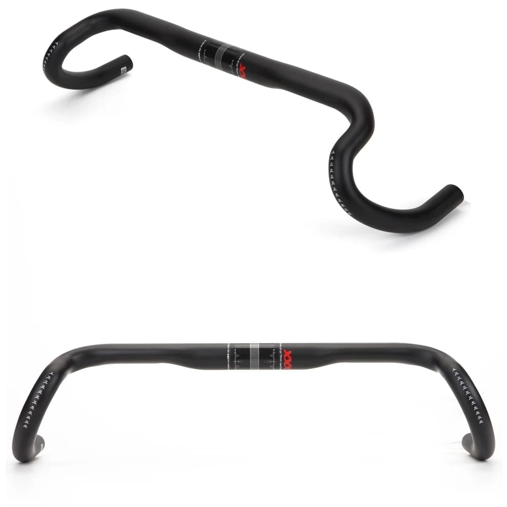 Nouveau guidon de vélo en carbone à grande évasion pour VTT, cyclocross et vélo de route, 380/400/420/440mm, en fibre de carbone