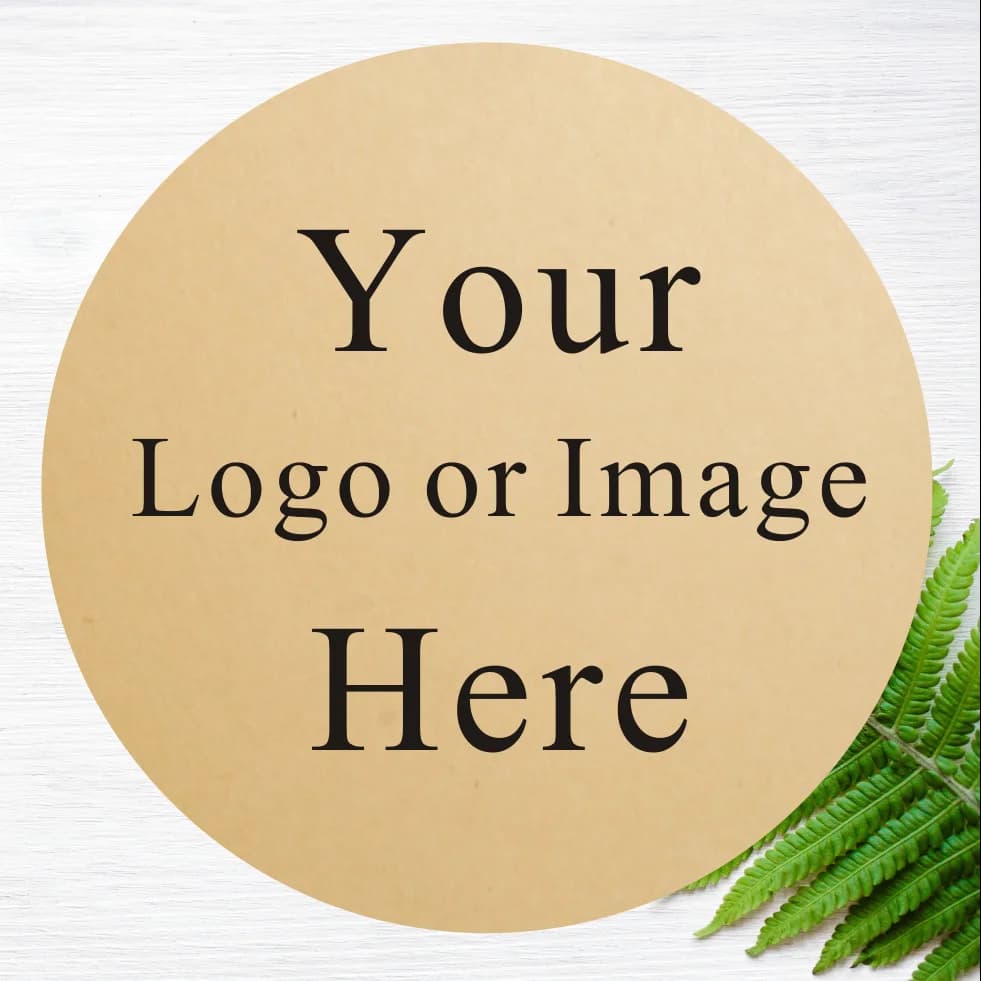 Autocollant en papier Kraft, 100 pièces, 3cm, 4cm, 5cm, 6cm, LOGO personnalisé, étiquette de décoration personnalisée pour mariage, anniversaire, papeterie