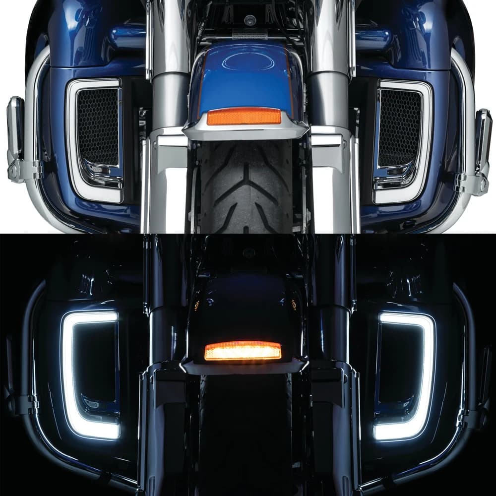 Carénage LED pour motos, grilles inférieures, lumières pour Touring 2014 – 2019 CVO Street Glide Electra Road Glide Ultra FLHTK Ultra Limited